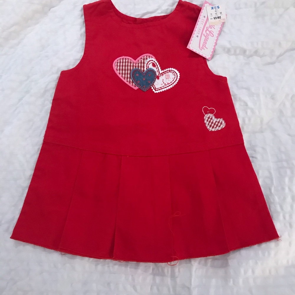 NWT VINTAGE Heart embroidered jumper